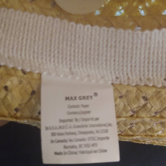 Max Grey Straw Summer Hat - Picture 10 of 10